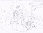 anthro belly big_belly bottomless christmas_clothing christmas_decorations christmas_tree clothed clothing cloven_hooves female fireplace fur furniture gift hair holding_object holding_plant holidays hooves log markings mistletoe navel outie_navel plant pregnant pregnant_anthro pregnant_female rug sitting sitting_in_box sofa solo striped_body striped_fur striped_markings stripes tail tail_tuft teasing topwear topwear_only tree tuft wood skyler-ragnarok christmas izzabelle_frost equid equine mammal zebra 2018 traditional_media_(artwork)