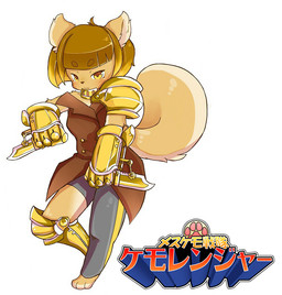 amber_eyes anthro armor breasts brown_body brown_fur brown_hair dagger dual_wielding female fur hair holding_object holding_weapon kemono knieves melee_weapon simple_background solo sword text weapon notama mammal rodent sciurid tree_squirrel digital_media_(artwork) japanese_text shaded translation_request
