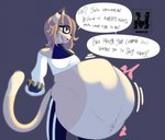 anthro belly big_belly death dialogue digestion female femmonarch_(monarchyart) huge_belly hyper hyper_belly solo speech_bubble text unwilling_prey vore monarchyvore jojo's_bizarre_adventure domestic_cat felid feline felis mammal ragdoll_cat absurd_res english_text hi_res meme