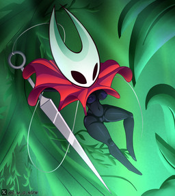 2_horns anthro biped black_body black_eyes blue_nipples breasts cape cape_only clitoris cloak clothing empty_eyes exposed_breasts female genitals green_background horn mostly_nude navel nipples pose red_clothing simple_background solo thick_thighs vulva weapon c_m_g_nsfw hollow_knight_(franchise) team_cherry hornet_(hollow_knight) arthropod insect 2025 absurd_res digital_drawing_(artwork) digital_media_(artwork) hi_res