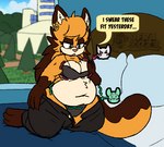 after_vore anthro anthro_pred female female_pred sentient_fat text vore weight_gain ifra sega sonic_the_hedgehog_(series) eclair_the_cat_(ifra) fan_character rouge_the_bat vienna_maus domestic_cat felid feline felis mammal english_text low_res