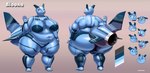 aircraft anthro areola big_breasts big_butt blue_areola blue_body blue_nipples blue_skin breasts butt colored_skin female gesture horn huge_breasts machine multiple_angles navel nipples overweight overweight_anthro overweight_female simple_background smile solo tail thick_thighs vehicle waving wide_hips wings yellow_eyes vdisco bloons_tower_defense ninja_kiwi bloona_(jomby89) aircraft_humanoid living_aircraft living_machine living_vehicle hi_res model_sheet