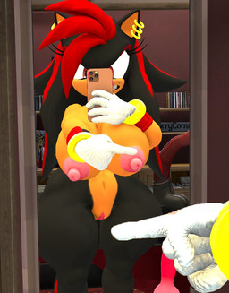 angry animal_dildo animal_sex_toy anthro big_breasts breasts canine_dildo cellphone clenched_teeth crossgender dildo ear_piercing ear_ring electronics equine_dildo fangs female genitals knot knotted_dildo lipstick makeup markings mirror_selfie mole_(marking) mole_under_eye mtf_crossgender phone piercing ring_piercing selfie sex_toy solo teeth thick_thighs vulva plumenjoyer sega sonic_the_hedgehog_(series) shadow_the_hedgehog eulipotyphlan hedgehog mammal 3d_(artwork) digital_media_(artwork)