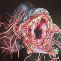ambiguous_gender bared_teeth creepy_face danger dangerous horror_(theme) horror_movie mouth_shot multi_jaw nightmare_fuel open_mouth scary scary_monster serpentine teeth thalassophobia what wide_mouth deadlymelodic iron_lung_(game) markiplier_(copyright) eel_(iron_lung) 1:1 3d_(artwork) digital_media_(artwork) hi_res female_(lore)