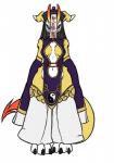 alternate_color clothed clothing female heterochromia solo tail furball bandai_namco digimon fan_character kyonshimon digimon_(species) hybrid impmon_x renamon