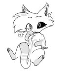 alternate_species anus feral feralized male pawpads question_mark simple_background solo white_background x_anus enaic31 hazbin_hotel angel_dust demon domestic_cat felid feline felis mammal hi_res monochrome