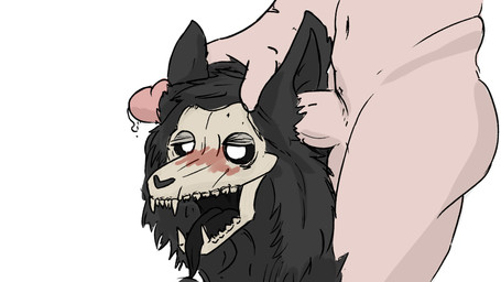all_the_way_through ambiguous_gender ambiguous_on_human ambiguous_penetrated anthro anthro_penetrated biped black_body black_fur bone duo ear_penetration ear_threading erection fur genitals human_on_anthro human_penetrating human_penetrating_anthro in_one_ear_and_out_the_other interspecies male male/ambiguous male_on_anthro male_penetrating male_penetrating_ambiguous mindfuck nude open_mouth penetration penile penile_penetration penis penis_in_ear sex skull threaded_by_penis tongue unknown_artist scp_foundation anon scp-1471-a canid canine human malo mammal monster undead 16:9 hi_res widescreen