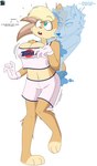 anthro blonde_hair buckteeth clothed clothing crossgender dialogue female floppy_ears fur gloves hair handwear male ponytail_ears possession teeth text dezzy_draws looney_tunes warner_brothers fan_character lola_bunny canid canine ghost lagomorph leporid mammal rabbit spirit better_version_at_source digital_media_(artwork) english_text hi_res