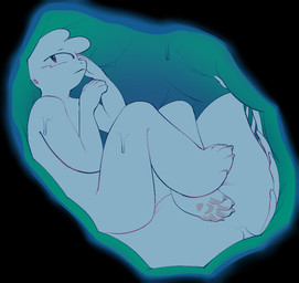 1_eye ambiguous_gender anthro black_background cramped inside inside_stomach internal lying nude_ambiguous nude_anthro on_back pawpads simple_background solo tail thick_tail vore white_body entitycore entity_(entitycore) lizard reptile scalie better_version_at_source female_(lore)
