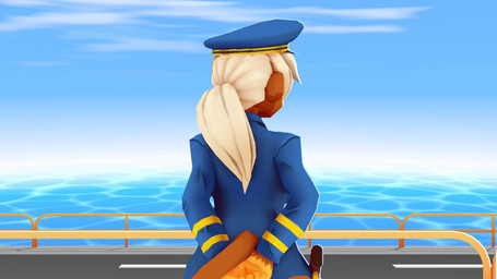 anthro blowing_kiss clothed clothing female fully_clothed hair hat headgear headwear looking_at_viewer military_cap military_uniform naval_uniform outside ponytail railing sea solo uniform water erie51 bloons_tower_defense ninja_kiwi admiral_brickell haplorhine mammal monkey primate 16:9 3d_(artwork) 3d_animation animated digital_media_(artwork) hi_res no_sound short_playtime video widescreen