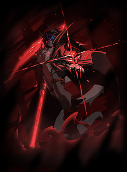 ambiguous_gender anthro black_hair blood blue_eyes bodily_fluids fur grey_body grey_fur hair heterochromia multicolored_eyes nails nude red_eyes solo tail adetuddymax mythology adetuddymax_(adetuddymax) dragon mythological_creature mythological_scalie scalie hi_res