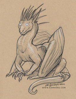 ambiguous_gender feral folded glowing sitting solo wings katie_croonenberg mythology dragon mythological_creature mythological_scalie scalie full-length_portrait portrait sketch tagme traditional_media_(artwork)