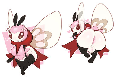 antennae_(anatomy) anthro anus balls big_butt breasts butt genital_raphe genitals gynomorph huge_butt intersex membrane_(anatomy) membranous_wings multicolored_body nipple_outline pink_body presenting presenting_hindquarters pseudo_clothing raphe_(anatomy) scraf scrotal_raphe scrotum_flap shortstack simple_background solo thick_thighs throbbing throbbing_balls white_background white_body wings kaizoart nintendo pokemon arthropod generation_7_pokemon insect pokemon_(species) ribombee shiny_pokemon 2025 digital_media_(artwork) hi_res