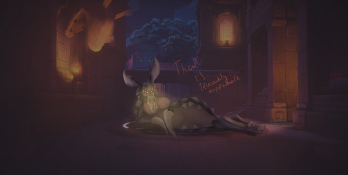 6_eyes anthro big_breasts biped breasts capture_point claws dialogue dim_lighting female glowing glowing_eyes horn lying multi_eye nude on_side outside plant scales screencap screencap_background solo teeth teeth_showing text thick_thighs torch tree renamontd hi-rez_studios paladins_(game) yagorath_(paladins) humanoid monster monstrous_humanoid worm absurd_res digital_drawing_(artwork) digital_media_(artwork) english_text hi_res