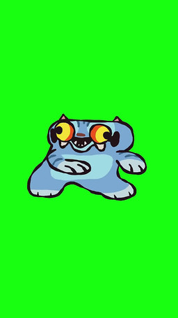 anthro blue_body blue_fur dancing fur green_screen male orange_sclera solo yellow_eyes cas_van_de_pol derpy_(kpop_demon_hunters) felid mammal pantherine tiger 2025 animated short_playtime sound video