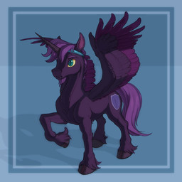 accessory crossgender feral headband hooves horn male solo tail wings gor1ck hasbro my_little_pony mythology nyx_(pen_stroke) equid equine mammal mythological_creature mythological_equine unicorn winged_unicorn 1:1 absurd_res compression_artifacts hi_res