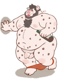 anthro balls belly clothing drunk facial_piercing flaccid genitals humanoid_genitalia humanoid_hands humanoid_penis male moobs morbidly_obese morbidly_obese_anthro morbidly_obese_male nipples nose_piercing nose_ring obese obese_anthro obese_male overweight overweight_anthro overweight_male penis piercing ring_piercing simple_background solo substance_intoxication underwear white_background bennybeah canid canine canis domestic_dog mammal 2016