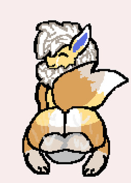 anthro backsack balls balls_on_face big_butt big_tail butt eyes_closed facesitting fur genitals male musk musky_balls musky_butt paws simple_background sitting sitting_on_another smile smiling_at_viewer solo tail white_body white_fur white_fur_tuft yellow_body yellow_fur lightifiedampe nintendo pokemon ampe_(lewdifiedampe) anonymous_character eeveelution generation_1_pokemon jolteon pokemon_(species) digital_media_(artwork) line_art pixel_(artwork) shaded