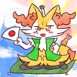 ambiguous_anthro ambiguous_gender anthro asian_clothing biped blush clothed clothed_ambiguous clothed_anthro clothing digitigrade dipstick_tail east_asian_clothing food front_view hand_on_hip holding_fan japanese_clothing japanese_flag looking_at_viewer markings object_in_tail open_:3 open_mouth open_smile paper_fan shrimp_(food) sitting smile solo sparkles tail tail_markings wariza annyui0611 nintendo pokemon braixen canid generation_6_pokemon mammal pokemon_(species) 1:1 2022 digital_drawing_(artwork) digital_media_(artwork) full-length_portrait japanese_description portrait translated_description