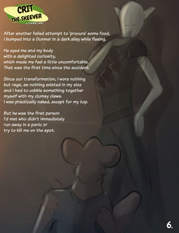anthro armor beard biped brown_body brown_fur clothing duo faceless_character faceless_humanoid faceless_male facial_hair fur looking_up_at_another male on_ground pauldron sitting text topwear vest lizardlars microsoft the_elder_scrolls crit_(lizardlars) dunmer humanoid mammal murid murine rat rodent skeever 2026 absurd_res digital_media_(artwork) english_text hi_res