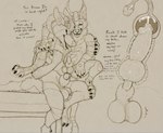 abdominal_bulge animal_genitalia animal_penis anthro anus balls balls_deep bodily_fluids bulge canine_genitalia canine_penis cervical_penetration cum cum_in_fallopian_tubes cum_in_ovaries cum_in_pussy cum_in_uterus cum_inside dialogue duo ejaculation fallopian_tubes genital_fluids genitals herm holding_partner impregnation in_heat internal internal_vaginal intersex intersex/male knot knotted_penis knotting licking_bulge male maleherm penetration penis penis_in_uterus profanity sex sitting sitting_on_another spread_legs spreading text uterus vaginal vaginal_penetration fellowwolf mythology fidelis_(fellowwolf) landon_(fellowwolf) canid canine canis dragon hybrid mammal mythological_creature mythological_scalie scalie wolf english_text