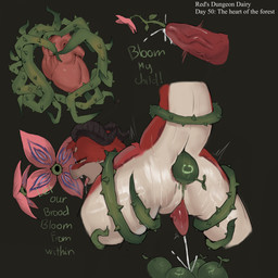 anal anal_orgasm anal_oviposition animal_genitalia anthro bodily_fluids body_horror body_invasion countershading cum cumshot dungeon egg egg_in_ass ejaculation flower flower_in_penis forced fur genital_fluids genital_slit genitals half-closed_eyes hands-free hypnosis male male_oviposition mind_break mind_control narrowed_eyes open_mouth orgasm oviposition penetration penis pink_flower plant plant_in_urethra plant_sex plant_tentacles red_body red_fur restrained simple_background solo submissive submissive_male sweat tapering_penis text thorns tongue tongue_out urethral urethral_penetration vein veiny_penis white_body white_countershading white_fur huntings mythology red_the_explorer dragon furred_dragon furred_scalie mythological_creature mythological_scalie scalie 1:1 absurd_res english_text hi_res story story_in_description translated translated_description