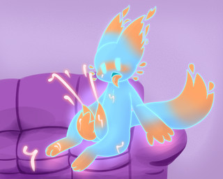 2_penises animal_genitalia animal_penis anthro blue_body blush bodily_fluids colored_cum cum cum_on_face cum_on_own_face cum_on_self erection fire furniture genital_fluids genitals glowing glowing_cum glowing_genitalia glowing_penis hemipenes male masturbation multi_genitalia multi_penis nude open_mouth orange_tongue orgasm penile penile_masturbation penis sex simple_background sofa solo tongue tongue_out unusual_bodily_fluids unusual_cum unusual_genital_fluids cupoflavender elemental_creature fire_creature 5:4 digital_media_(artwork) hi_res