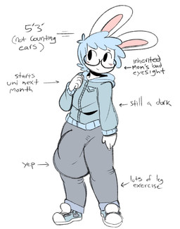 aged_up anthro balls balls_outline big_balls big_bulge blue_hair blush bottomwear bulge clothed clothed_anthro clothed_male clothing detailed_bulge eyewear footwear genital_outline genitals glasses grey_background hair huge_balls huge_bulge hyper hyper_bulge jacket long_ears male male_anthro pants penis_outline shoes short simple_background smile solo sweatpants text topwear white_body angstrom marco_(angstrom) lagomorph leporid mammal rabbit 2018 digital_media_(artwork) english_text