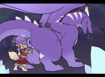 anthro anthro_on_feral anus balls bestiality big_anus big_balls black_bars clothed clothing colorless_fart_cloud duo extreme_size_difference fart fart_fetish feral genitals imminent_oral imminent_rimming looking_at_butt looking_back male male/male male_anthro male_feral puffy_anus size_difference tail passtheblast blizzard_entertainment european_mythology mythology warcraft anonymous_character canid dragon mammal mythological_creature mythological_scalie netherdrake scalie vulpera western_dragon hi_res letterbox