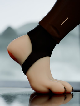 anthro clothed clothing feet foot_fetish foot_focus male pawpads paws solo toes white_body cynthiaacid valorlynz_(modeler) arknights hypergryph studio_montagne aak_(arknights) domestic_cat felid feline felis mammal 2025 3:4 3d_(artwork) absurd_res blender_(artwork) digital_media_(artwork) hi_res