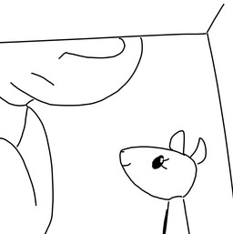 ?_face clothed clothing duo female plushie the_weaver toybox_pals anon lilly_goat bovid caprine goat human mammal comic monochrome