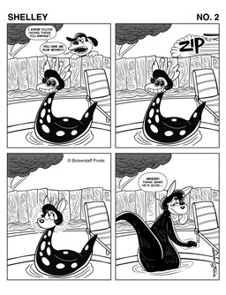 angry anthro backyard biped black_body black_eyes black_fur black_hair black_nose chair dialogue disguise duo exhausted eyelashes female fence floating_on_water fur furniture glistening glistening_body glistening_fur glistening_hair hair hiding_in_plain_sight horn humor inanimate_transformation kangaroo_tail long_tail looking_back lounge_chair male markings nude open_mouth ossicone peeking_over_fence picket_fence plant pool pool_toy pooltoy_transformation rubberhose short_hair speech_bubble spots spotted_body standing tail teeth text tongue tongue_out toony transformation tree wet wet_body wet_fur white_face white_sclera wide_hips bickpixx shelley_(bickpixx) unnamed_character canid canine canis domestic_dog inkblot kangaroo macropod mammal marsupial 2020 black_and_white comic digital_drawing_(artwork) digital_media_(artwork) english_description english_text hi_res monochrome signature watermark