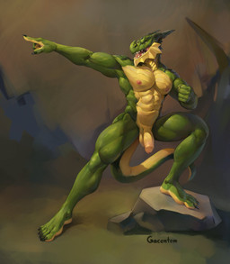 5_fingers 5_toes abs anthro balls biceps biped black_fingernails black_horn black_nails claws colored_nails feet finger_claws fingernails fingers fist flaccid foreskin genitals gesture green_body green_scales green_tail hand_gesture horn humanoid_feet humanoid_genitalia humanoid_penis long_foreskin male multicolored_body muscular muscular_anthro muscular_male nails nipples nude open_mouth outside pecs penis pink_nipples plantigrade pointing pose rock scales smile solo standing standing_on_rock step_pose tail teeth toe_claws toes tongue two_tone_body two_tone_tail unretracted_foreskin yellow_balls yellow_body yellow_penis yellow_scales yellow_tail ratcatcher mythology dragon mythological_creature mythological_scalie scalie 2023 absurd_res digital_drawing_(artwork) digital_media_(artwork) hi_res