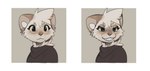 ambiguous_gender anthro brown_body brown_fur cheek_tuft clothed_ambiguous facial_tuft fangs fur grin head_tuft inner_ear_fluff neck_tuft smile solo teeth tuft white_body white_fur white_inner_ear_fluff feve mammal mustelid musteline stoat true_musteline weasel 2025 hi_res