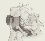 backpack beard clothing duo facial_hair hat headgear headwear male male/male not_furry plant selfcest sitting size_difference square_crossover toony lynxfurr adventure_time cartoon_network fionna_and_cake fern_(adventure_time) finn_the_human elemental_creature elemental_humanoid flora_fauna human humanoid mammal plant_humanoid graphite_(artwork) hi_res traditional_media_(artwork)