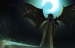 backlighting biped black_body black_fur black_hair claws clothing desert detailed_background espada fur hair horn hueco_mundo light male membrane_(anatomy) membranous_wings moon night realistic sand sky solo toga wind wings wen_jr bleach_(series) ulquiorra_cifer arrancar demon hollow_(bleach) humanoid 14:9 dark_theme hi_res lighting