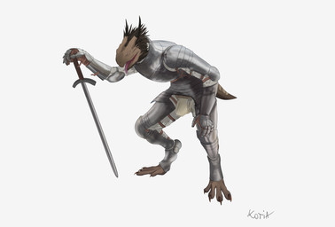 anthro armor bulge clothed clothing dirty dirty_clothing fur hair horn leaning leaning_forward looking_at_viewer male melee_weapon open_mouth plate_armor simple_background solo tongue tongue_out weapon kotia dark_souls fromsoftware mythology dragon dragonoid_(dark_souls) mammal mythological_creature mythological_scalie scalie digital_media_(artwork) full-length_portrait hi_res portrait