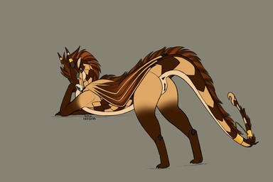 anus ass_up brown_anus brown_body brown_fur brown_horn brown_mane brown_scales brown_vulva butt female feral fur genitals green_eyes horn looking_at_viewer mane presenting presenting_anus presenting_vulva raised_tail scales solo tail tail_anus thick_tail vulva endermoonfur mythology wings_of_fire dragon mythological_creature mythological_scalie sandwing_(wof) scalie 3:2 animated