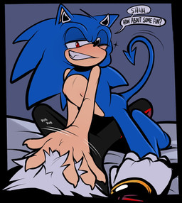 all_fours andromorph andromorph/male anthro bed blush crawling duo first_person_view furniture hand_on_chest horn intersex intersex/male male male_pov nipples on_bed one_eye_closed red_eyes seductive smile spade_tail speech_bubble straddling_leg tail text wink shaddycatz sega sonic_the_hedgehog_(series) shadow_the_hedgehog sonic_the_hedgehog eulipotyphlan hedgehog mammal 2024 digital_drawing_(artwork) digital_media_(artwork) english_text hi_res