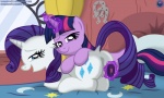 2013 absurd_res bed blue_eyes cutie_mark duo english_text equine female feral friendship_is_magic fur hair hi_res horn insertion inside lesbian lying mammal my_little_pony on_front penetration purple_eyes purple_fur purple_hair rarity_(mlp) sex_toy template93 text twilight_sparkle_(mlp) unicorn vaginal vaginal_insertion vaginal_penetration white_fur
Rating: Explicit
Score: 6
User: Falord
Date: August 18, 2013