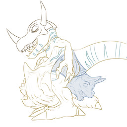 abdominal_bulge anal anal_vore anal_vore_in_clothing anthro big_bulge bottomwear bulge butt clothing detailed_bulge feral male male_pred male_prey muffled prey_outline same_size_vore shorts soft_vore solo squirming tight_belly tight_bottomwear tight_bulges tight_clothing tight_shorts tight_underwear vore conditional_dnp samagthrav2 bandai_namco digimon digimon_(species) greymon growlmon absurd_res hi_res