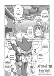 comic dialogue digital_media_(artwork) duo_focus english_text felid female feral fish floatzel food fruit generation_4_pokemon greyscale group luxray male mammal marine mikaduki_karasu monochrome nintendo plant pokemon pokemon_(species) river rozelyn_the_floatzel_(mischievous-skunk) tail text