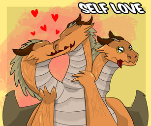 ambiguous_gender feral french_kissing kissing multi_head multi_head_kiss selfcest square_crossover xyeh2o european_mythology greek_mythology mythology dragon hydra mythological_creature mythological_scalie scalie absurd_res hi_res incest_(lore)