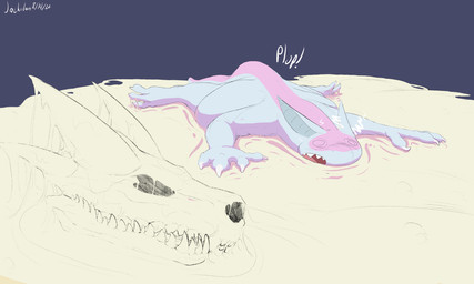 after_vore balls big_balls big_penis bodily_fluids bone bones_in_cum cock_vore cum cum_pool excessive_cum excessive_genital_fluids fatal_vore feral genital_fluids genitals grey_background huge_balls huge_penis humanoid_genitalia humanoid_penis hyper hyper_balls hyper_genitalia hyper_penis laying_on_balls looking_pleasured lying male on_front orgasm penile penis simple_background skull sloshing_balls solo spiral spiral_eyes vore jackolen selicia_(chomanderjake) tai_(aromisuola) 5:3 hi_res