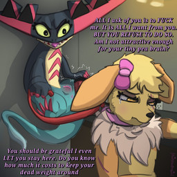abuse anus appliance argument bdsm beverage bodily_fluids collar crying dreepie ear_bow female femboy fight floating flying food genitals implied_rape injuries kidnapping kitchen kitchen_appliance knife leash lonely makeup male male/female nude petplay roleplay sad sex slave smoothie swears tears text toaster vulva weak poofythedragon nintendo pokemon dragapult eevee generation_1_pokemon generation_8_pokemon pokemon_(species) 1:1 absurd_res comic hi_res story