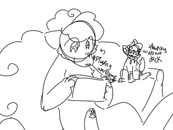 ambiguous_gender dripping duo feral furniture gaming looking_at_another multi_tail on_sofa pawpads paws playing_video_game sitting sitting_on_sofa sofa sparkles sparkling_eyes tail text unusual_anatomy video_game_console neoncityrain nintendo pokemon pixie_(icefoxofcamelot) sushi_(neoncityrain) alolan_form alolan_vulpix felid feline generation_1_pokemon generation_7_pokemon mammal pokemon_(species) regional_form_(pokemon) vulpix 4:3 english_text guide_lines monochrome sketch