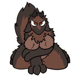 breasts female fur looking_at_viewer mouthless nude pose solo suggestive trout_(artist) cocoa_(trout) anteater bovid caprine goat hybrid mammal pilosan xenarthran 1:1 2017 aliasing digital_media_(artwork) pinup