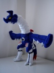 ambiguous_gender claws feral machine plushie real solo yellow_eyes eightohsixtythird bandai_namco digimon digimon_(species) mailbirdramon robot 3:4