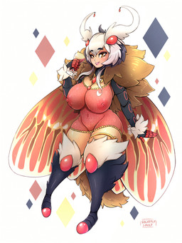big_breasts breasts clothing female genitals insect_wings solo thick_thighs vulva wide_hips wings secretly_saucy lydia_vangelis animal_humanoid arthropod arthropod_humanoid humanoid insect insect_humanoid lepidopteran lepidopteran_humanoid moth moth_humanoid 2017 3:4 digital_media_(artwork) hi_res shaded