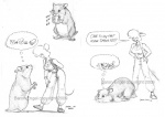 begging cookie duo female feral food harem humor male ouch proposition text baron_engel petina_demouse cricetid hamster mammal mouse murid murine rodent english_text greyscale monochrome pictographics sketch traditional_media_(artwork)